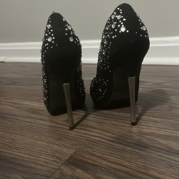 Black rhinestone heels! - Picture 5 of 6